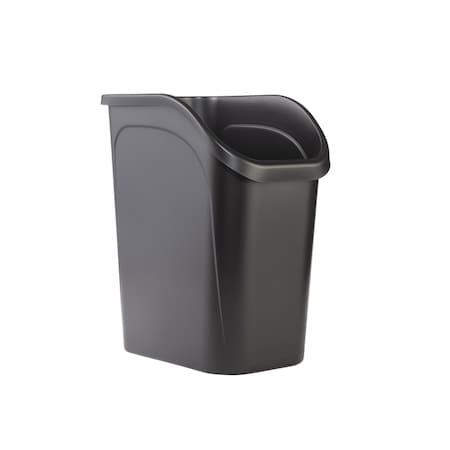 Rubbermaid Rubbermaid 9.4 gal Black Resin Under Counter Wastebasket 2111429